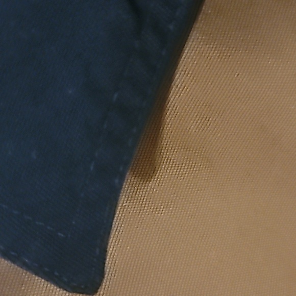 Chic Tan Utility Jacket with Black Collar - Picture 7 of 12